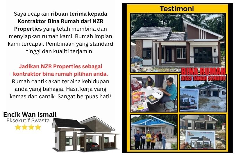 Testimoni Encik Wan Ismail tentang rumah siap dan kualiti pembinaan NZR Properties