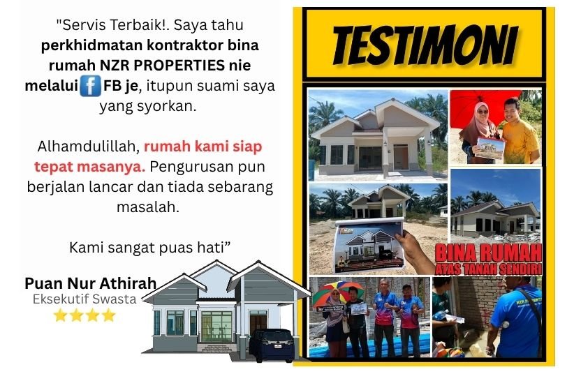 Testimoni Puan Nur Athirah rumah siap tepat masa NZR Properties
